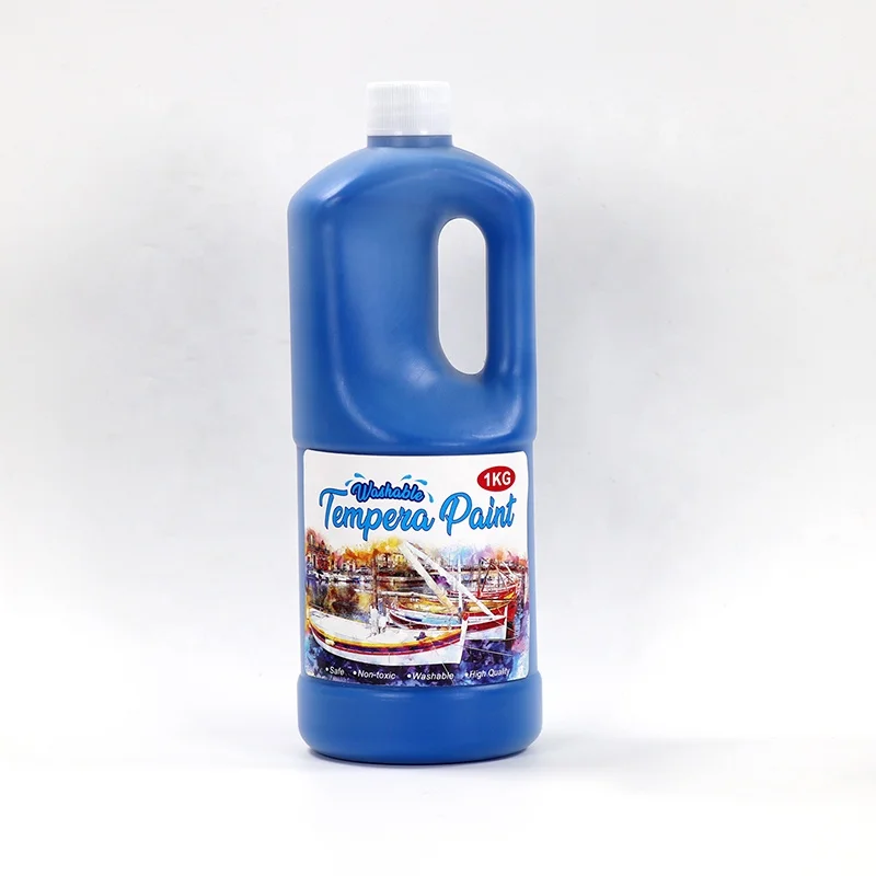 Liquid Tempera Bulk Paint for kids 1kg ,12 Colors, Great for Arts & Crafts and School
