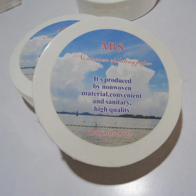 Hair removal paper roll 7*100 yards custom polyester non-woven fabric body beauty disposable depilatory wax strip roll