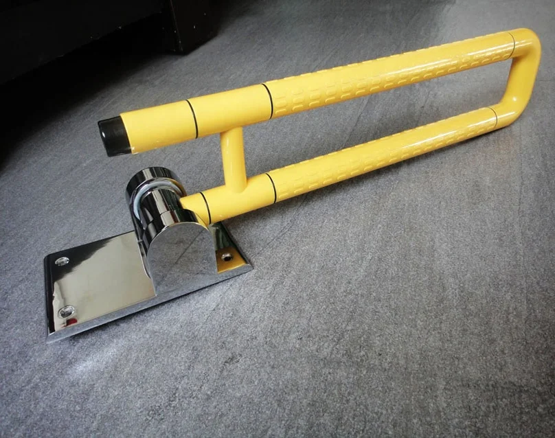 Good quality bathroom foldable grab bar toilet folding handrail for disable old people