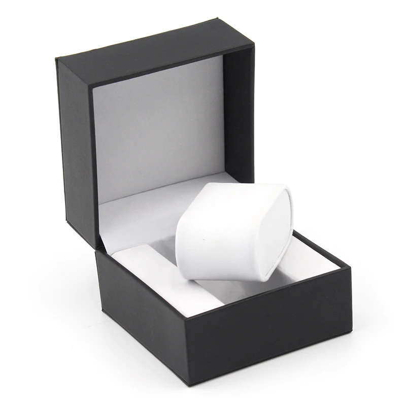 Hot sale good quality cheap leather watch box for single 1 watch packaging storage in stock with customized logo low MOQ