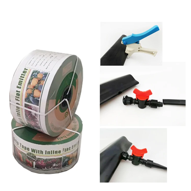 2024 Hot Sale Efficient Drip Irrigation System 1 Hectare Solution 16mm PE Inline Emitter Drip Tape For Agricultural Watering