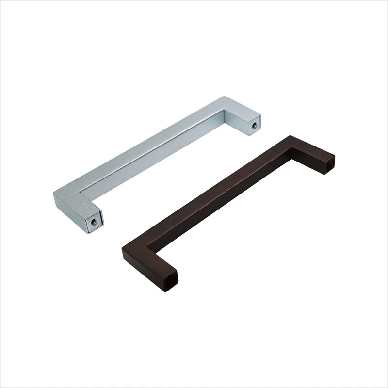 Kitchen cabinet chrome handles Modern stainless steel furniture square handle