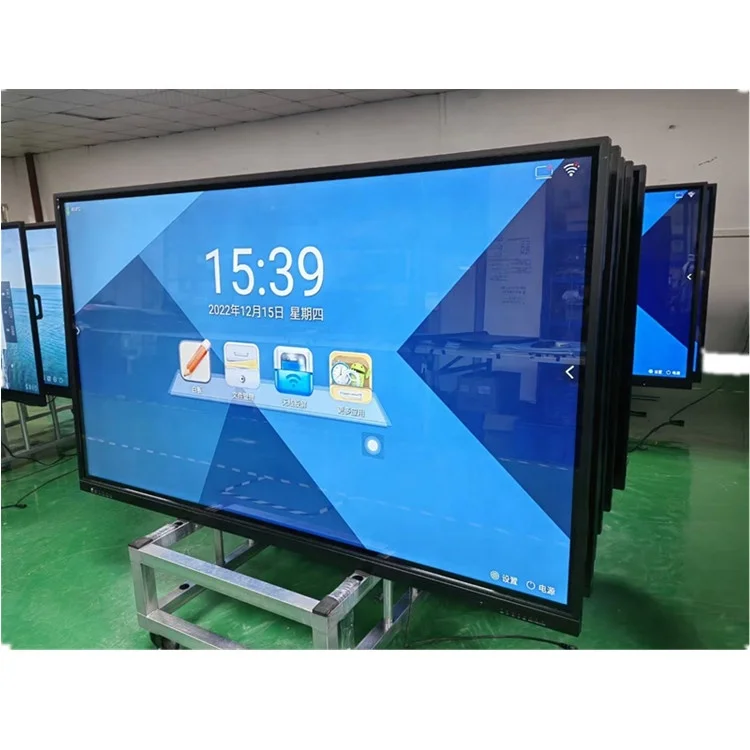 ODM 4K Android OPS 75 86inch Interactive Display Whiteboard Built In Mini PC 75inch Touch Screen Monitor Interactive Whiteboard