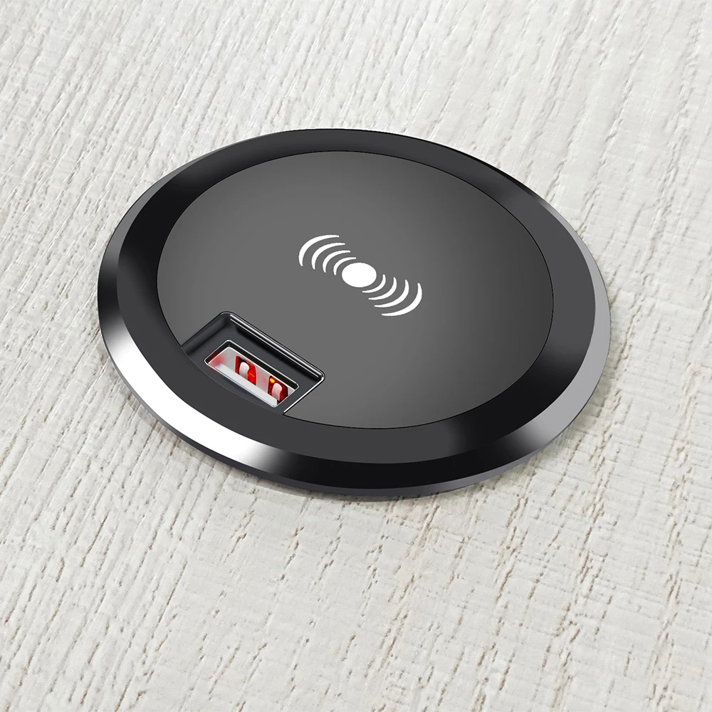 new electronic trends usb table surface mount Usb Car Charger with Led Display Mobile Phone Table Wireless Charger