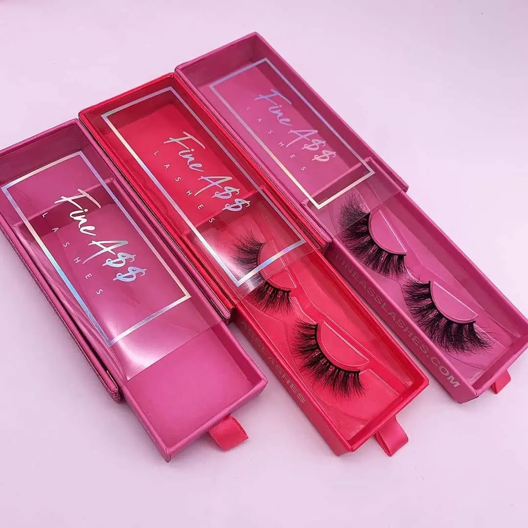 
Factory high quality 3D 25MM Thick Faux Mink eyelash vendor customized packaging boxes 
