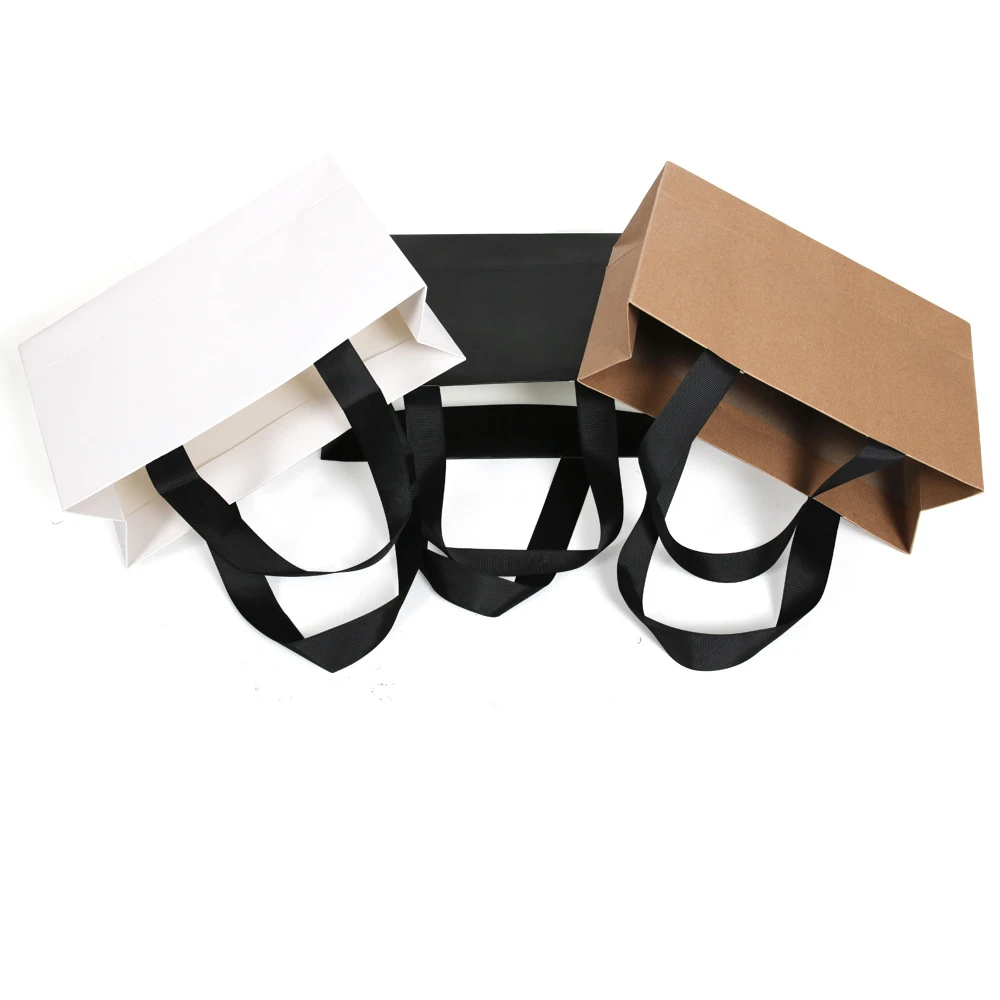 Custom Luxury Clothing Retail Pink Gift Bag Shopping Packaging Paper Bags with your own logo For Clothes