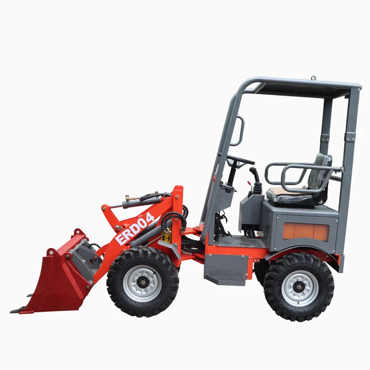 Everun New Small Electric Wheel Loader EREL04 0.4Ton Mini Compact Electric Loader With Bucket