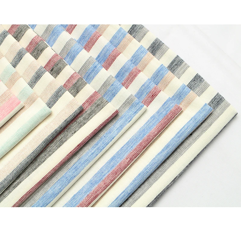 factory direct price Hometextile printed  linen/cotton slug linen shirt fabric light grey flax linen fabric