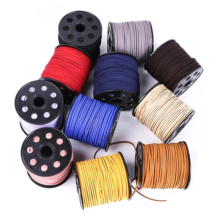 Bengku Wholesale Good Quality Black Braided Leather Rope Strap