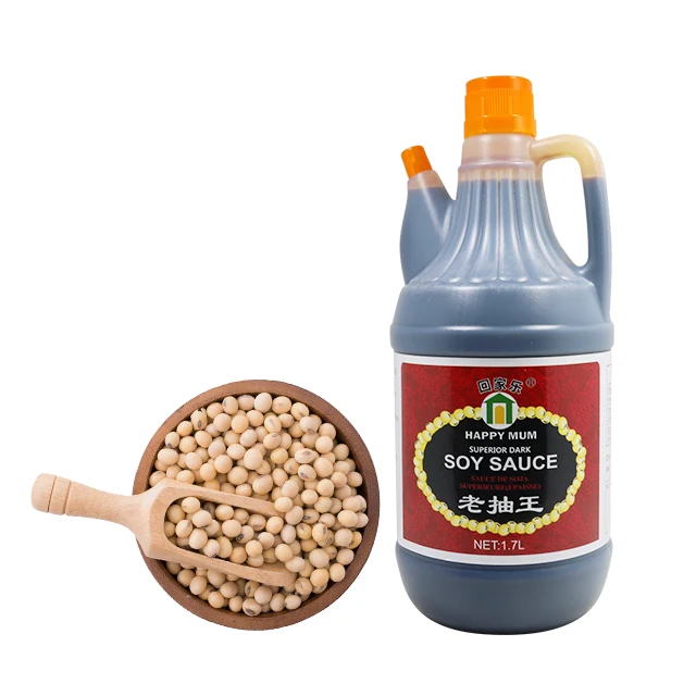 JOLION China Manufacturer Bulk Wholesale Halal Healthy Superior Natural Fermented Non-GMO Bulk dark soy sauce 1l