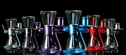 Hot Sale Red Black Gray Purple Blue Six Color Gravity Hookah Single Hose Shesha 360 Degree Rotating Gravity Hookah Set