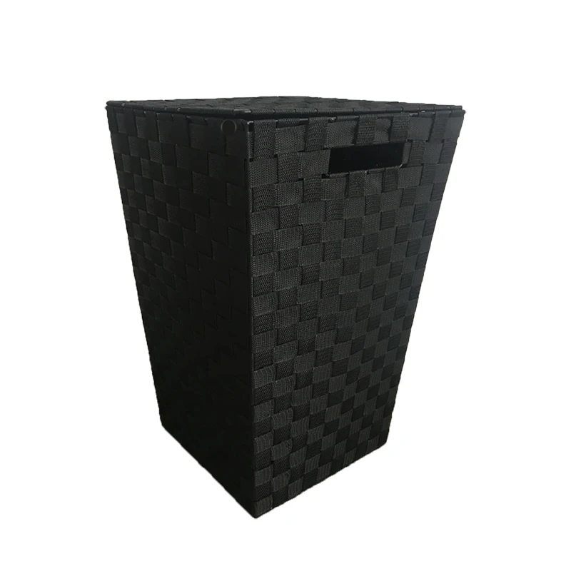 laundry basket with lid nylon belt woven wholesale