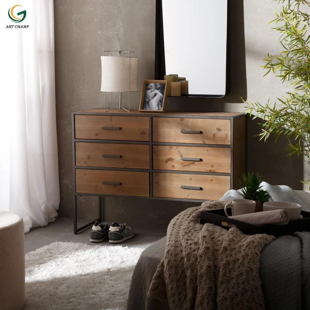 Vintage Loft Style Metal Cabinet Industrial Furniture