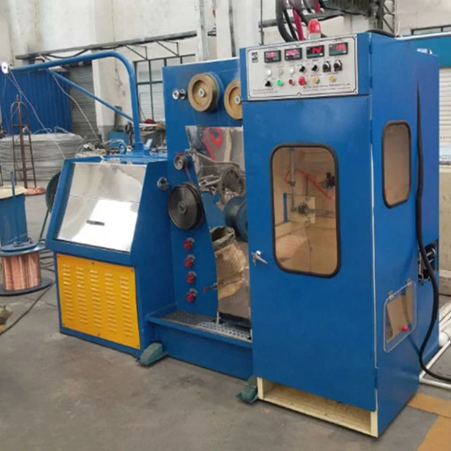 14DT Medium Wire Drawing Machine with continuous annealing,0.25-0.65mm copper wire drawing machine