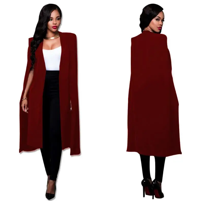 Осенний Элегантный женский блейзер с длинным рукавом на заказ, костюмы, плащи, пальто