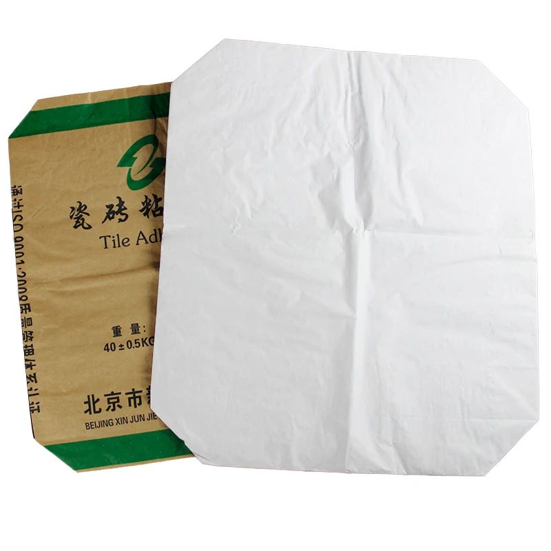 
25kg 50kg laminated plastic pe valve cement bag 