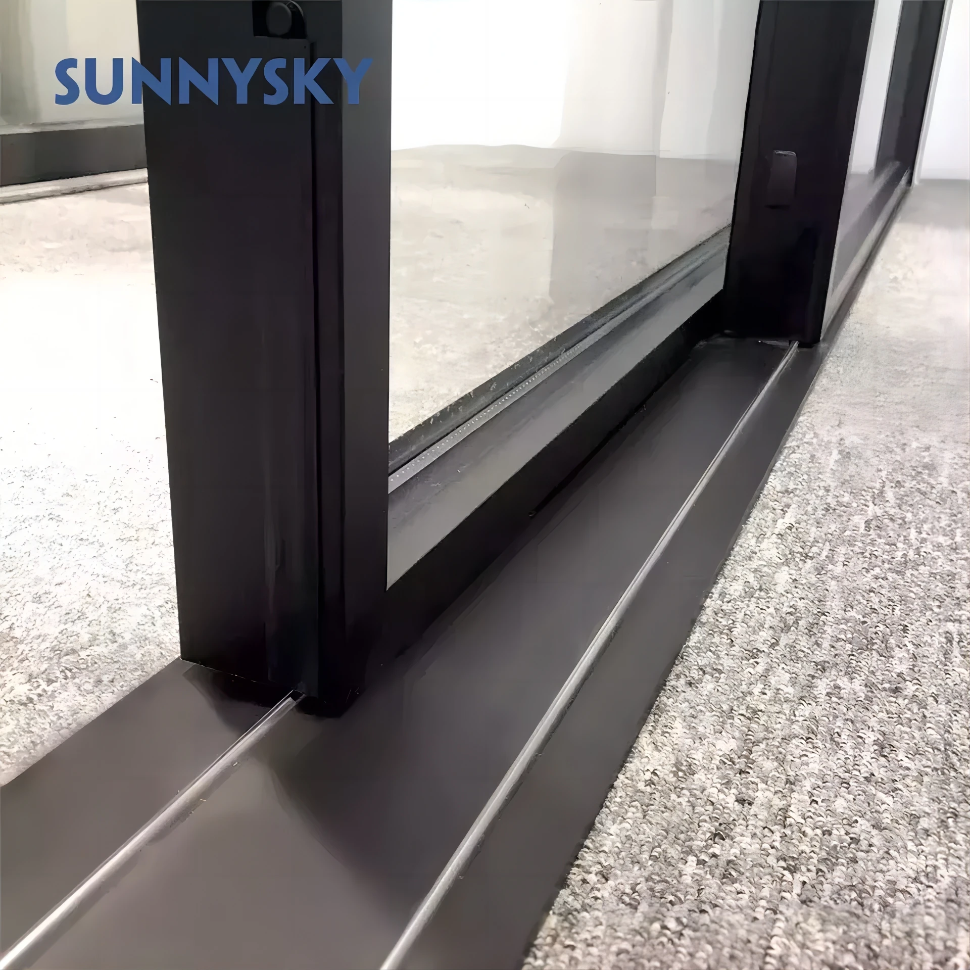 Sunnysky Customized Aluminum Sliding Window Impact Resistant Hurricane Windows And Doors Sliding Glass door