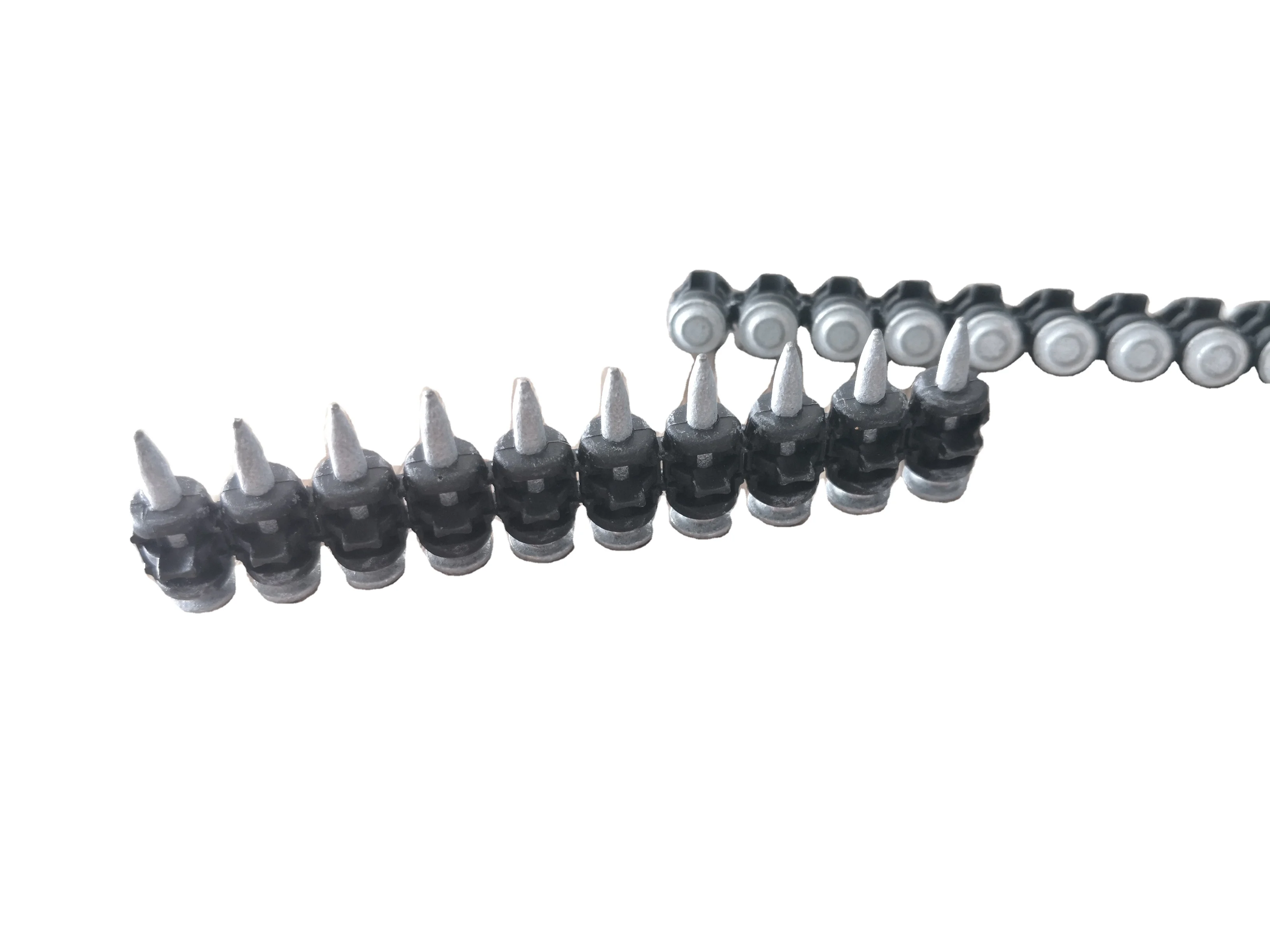 A nail gun shoots nails hiltl dedicated