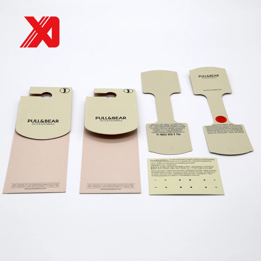 Folded Custom Socks Paper Packaging Tag