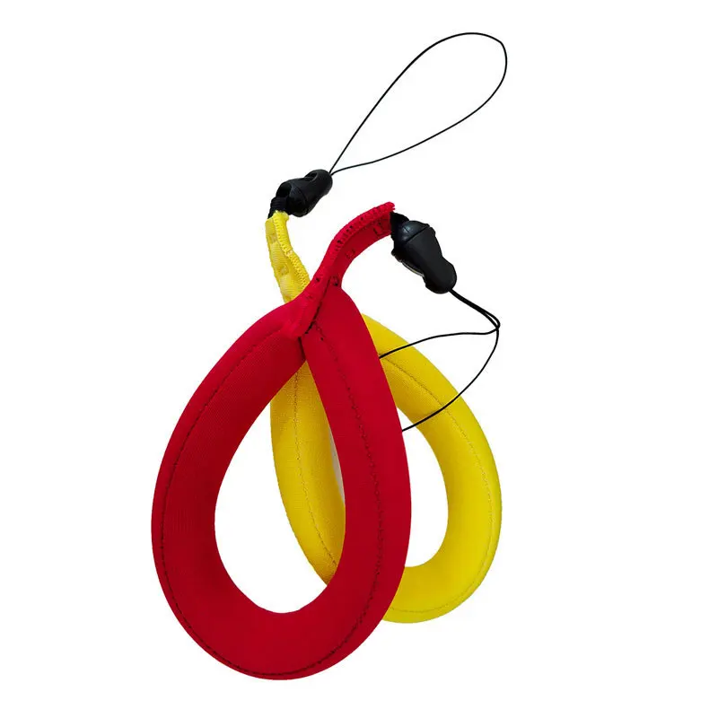 Customized Logo Lightweight Neoprene Foam Floating wrist strap keychain for Diving Waterproof Camera Floating Wristband