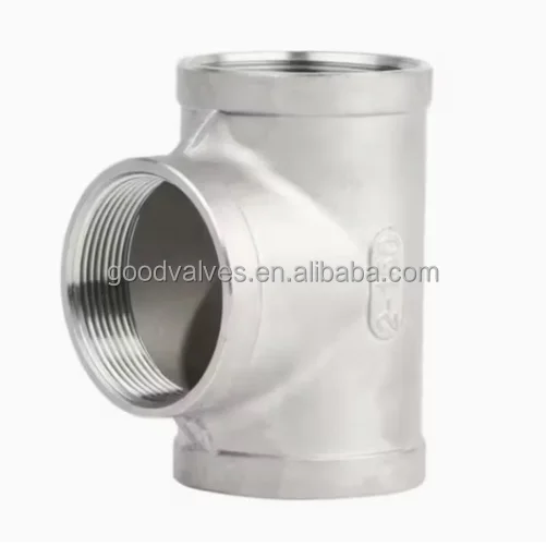 Заводская литая нержавеющая сталь SS316 NPT BSP фитинги для труб с резьбой равный тройник шланг ниппель 150 фунтов Лучшая цена