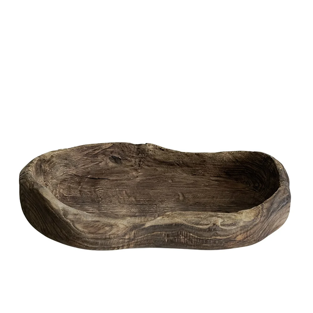 Chestnut Wood Tray Vintage Solid Wood Home Living Room Crafts Tray