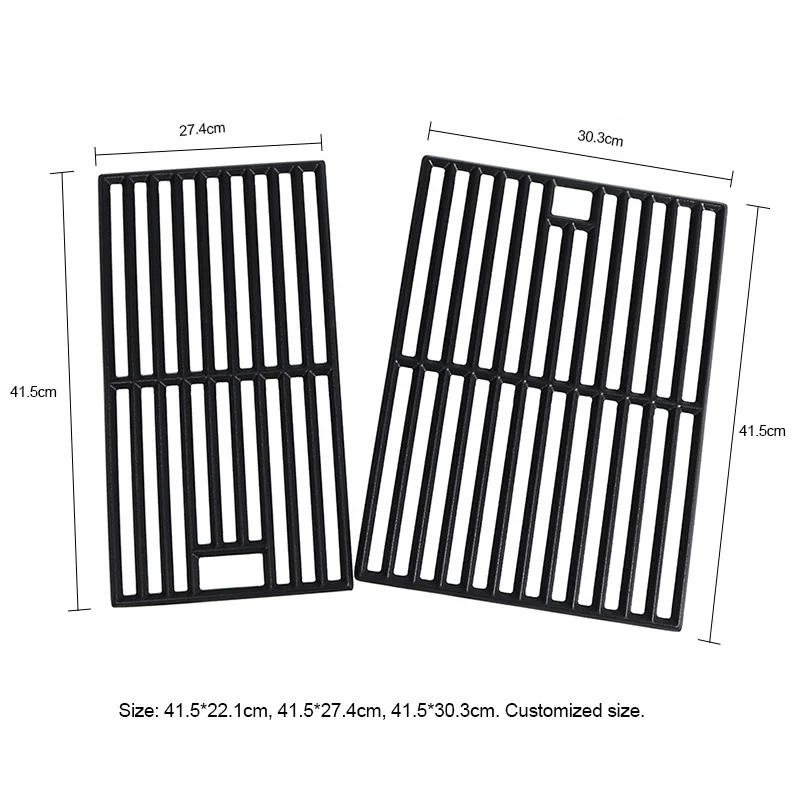 16' Portable Porcelain Cast Iron Grill Grate Replacement Parts for Weber