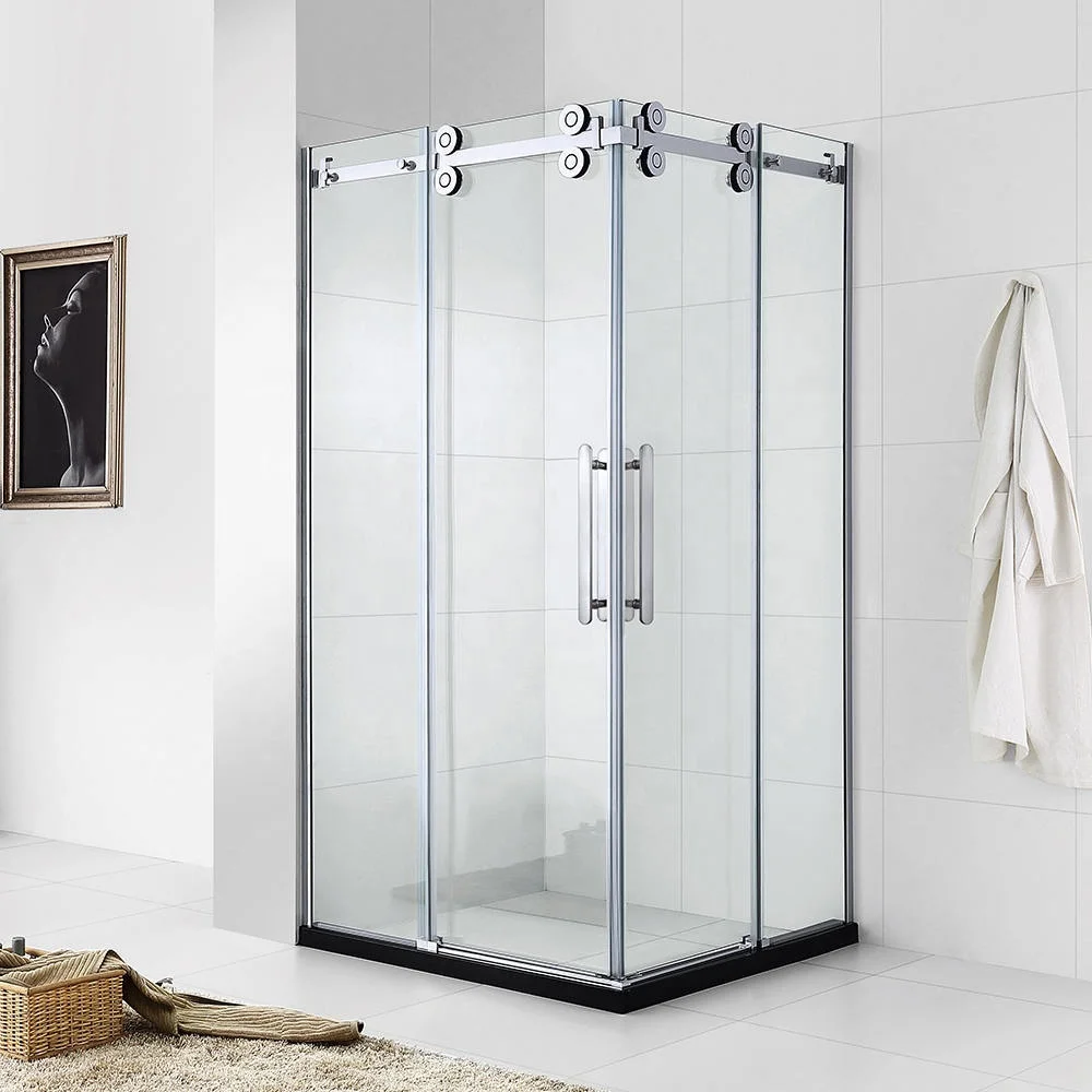 SUEZ Hot sale Toilet shower cubicle with ABS tray corner shower or sided shower