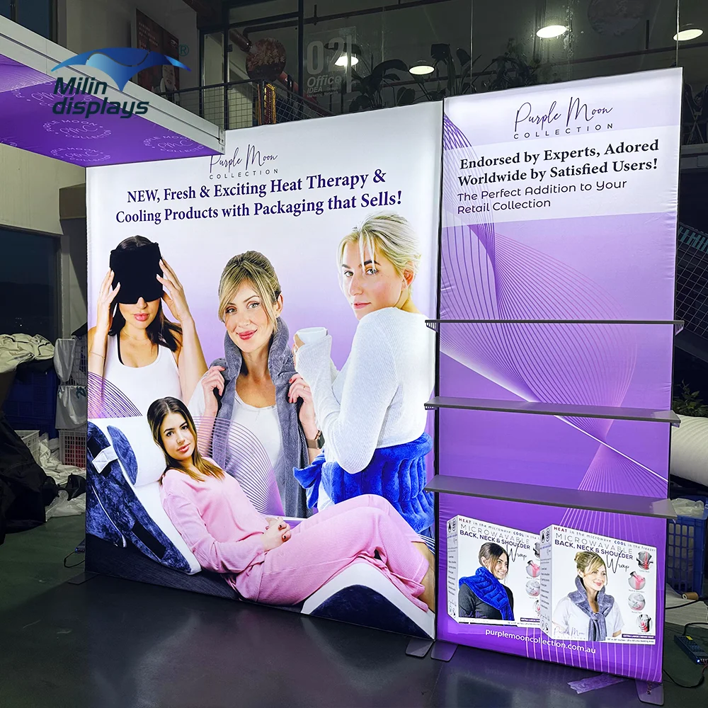 Aluminum Profile SEG Frameless Wall Advertising Fabric Led Frame Backlit Display Portable Save Manpower Fabric Light Box factory