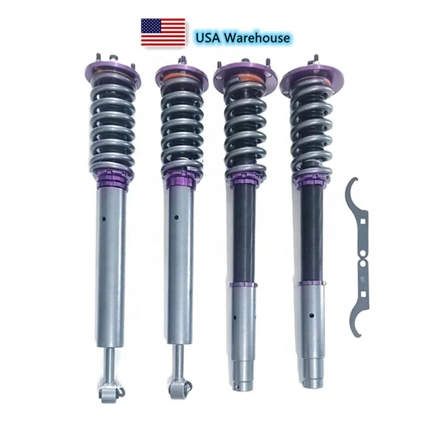 Free Shipping to USA 32 Way Monotube Full Adjustable Shock Absorbers Struts Coilovers Kits For Mercedes Benz S Class W220