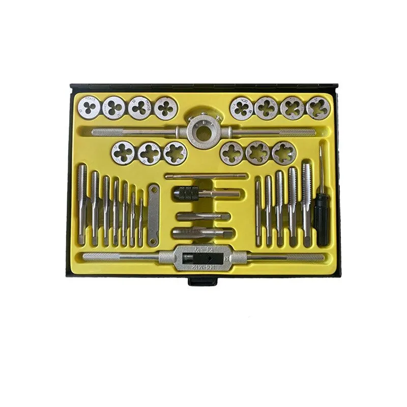33pc Metric And Inch Tap Die Set Tap Thread Repair Combination Manual Thread Repair Tool Set