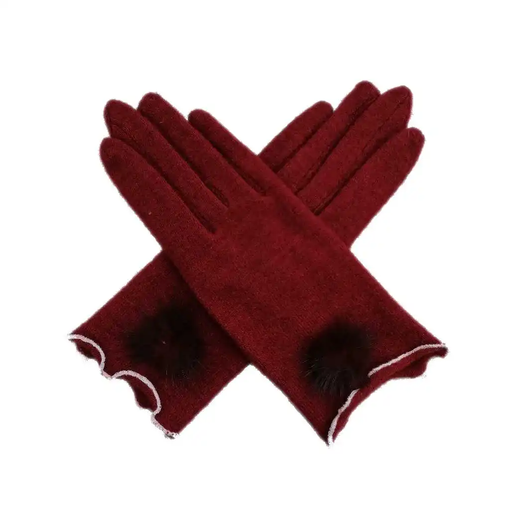 
Women fashion custom winter thermal knitted fitness long gloves 