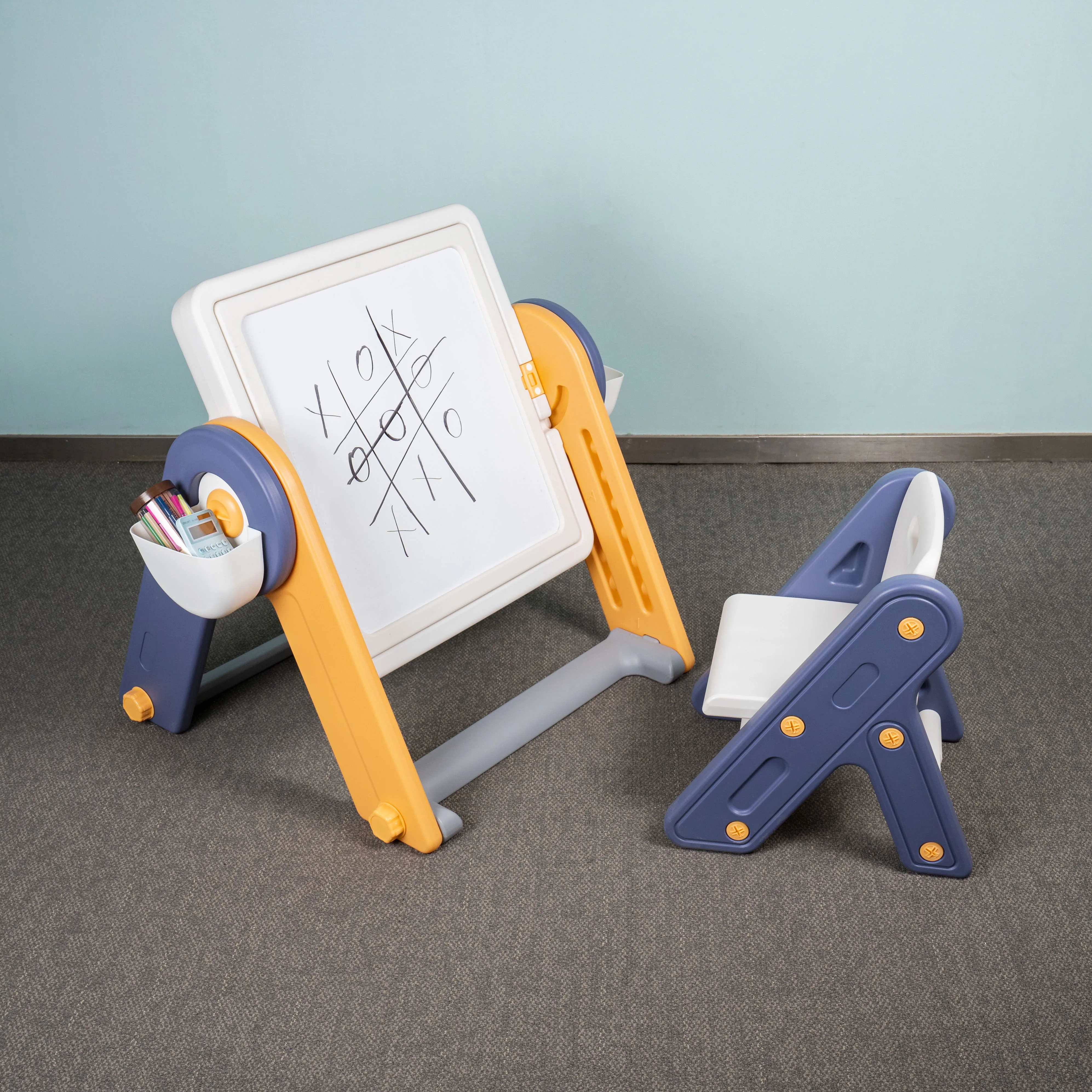 Preschool Desks Multifunctional Magnetic Drawing Plastic Building Block Table Play Baby Activity Child Tables and Chairs