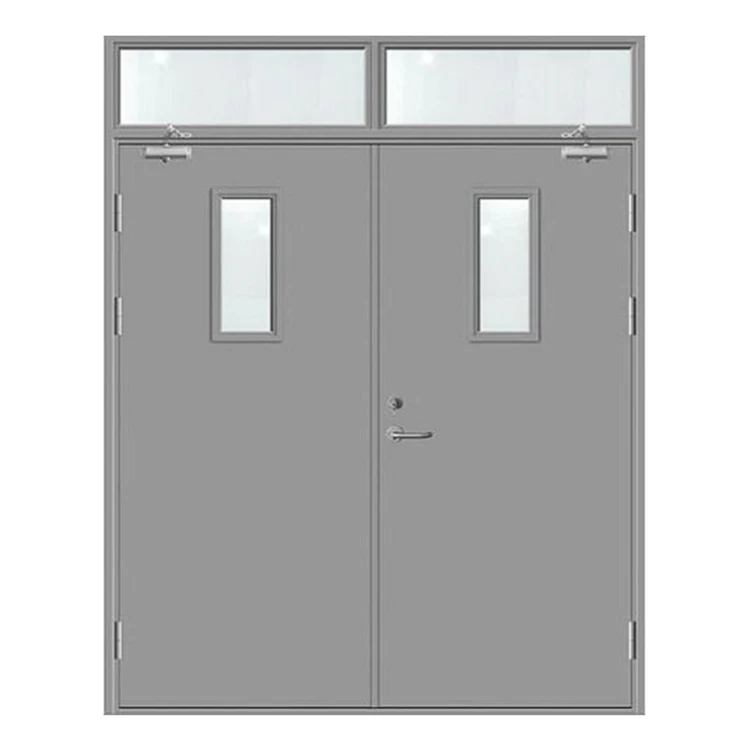 Китайский производитель внутренняя безопасность один с половиной листа огнестойкие металлические двери внутренние противопожарные стальные входные