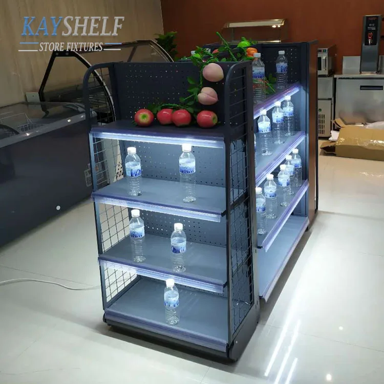 Retail Equipment Convenience Store Light Duty Gondola Display Racks