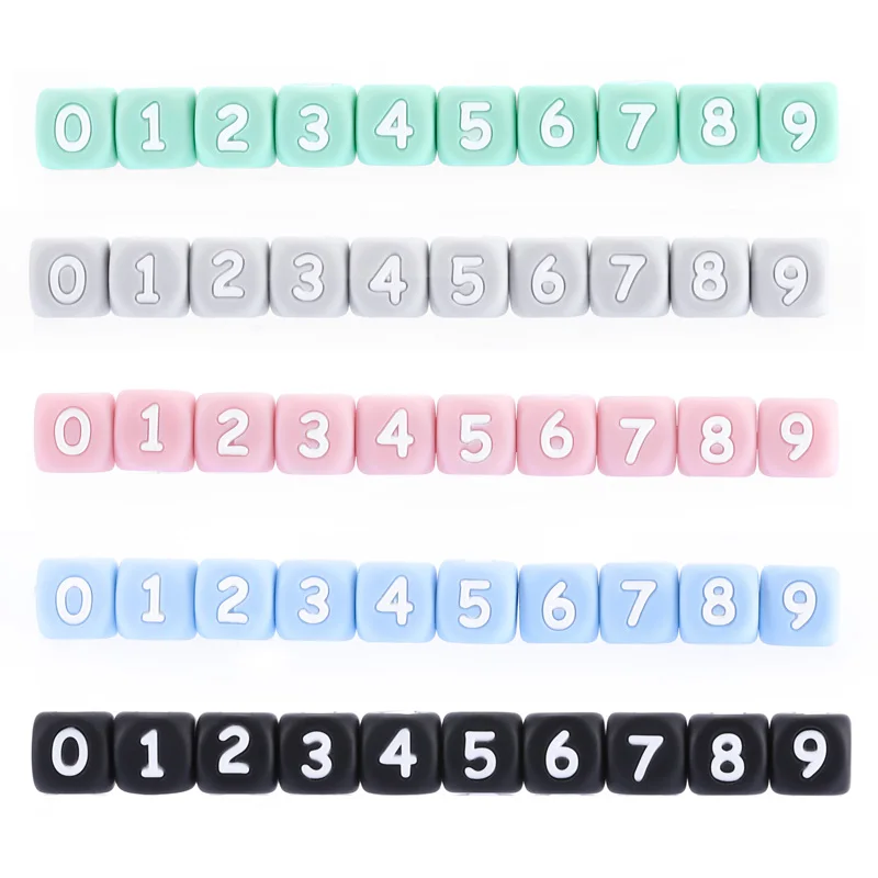 Free Sample Non-toxic Chewing Letter Beads, Silicone Baby Beads