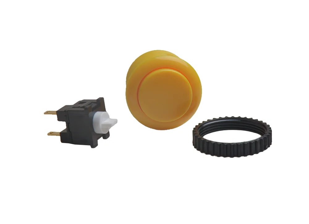 
Manufacturer Supply 28MM Flat Round Plastic Push Button for Arcade Flight Game Machine 