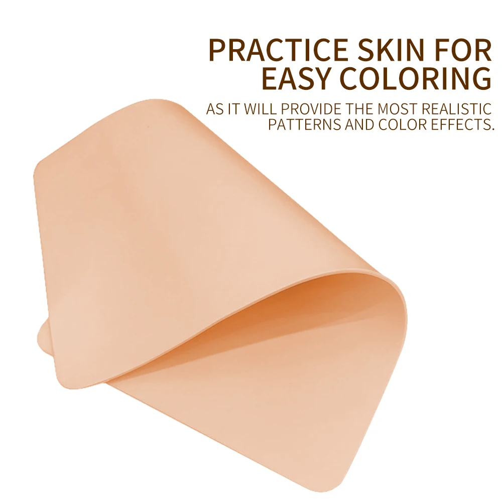 Wholesale Small Size Tattoo Skin Pad Eyebrow Practice 14*19 Training Tool Rubber Silicone PMU Beginner Latex for Tattoo Artists