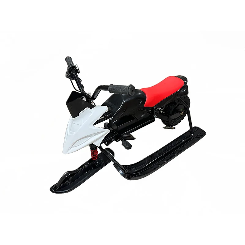 Factory direct sales kids electric ski car with brake plastic snowmobile electric snow racer electric snowmobile