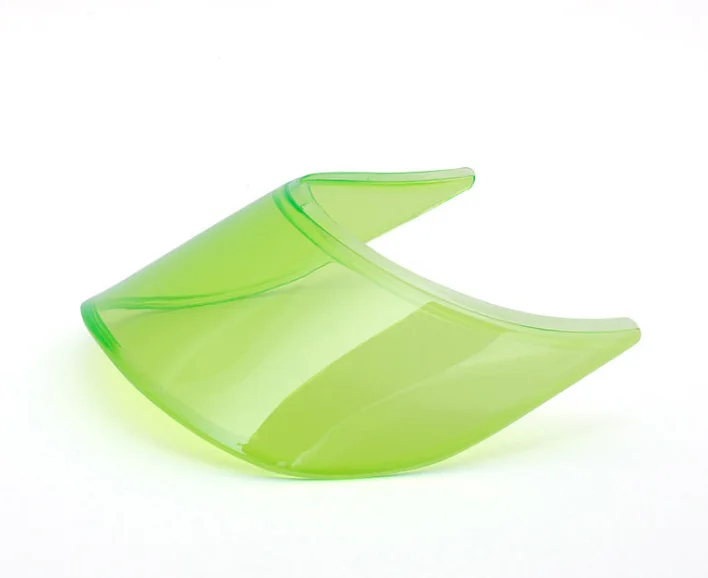 Baseball cap material custom plastic visor cap peak