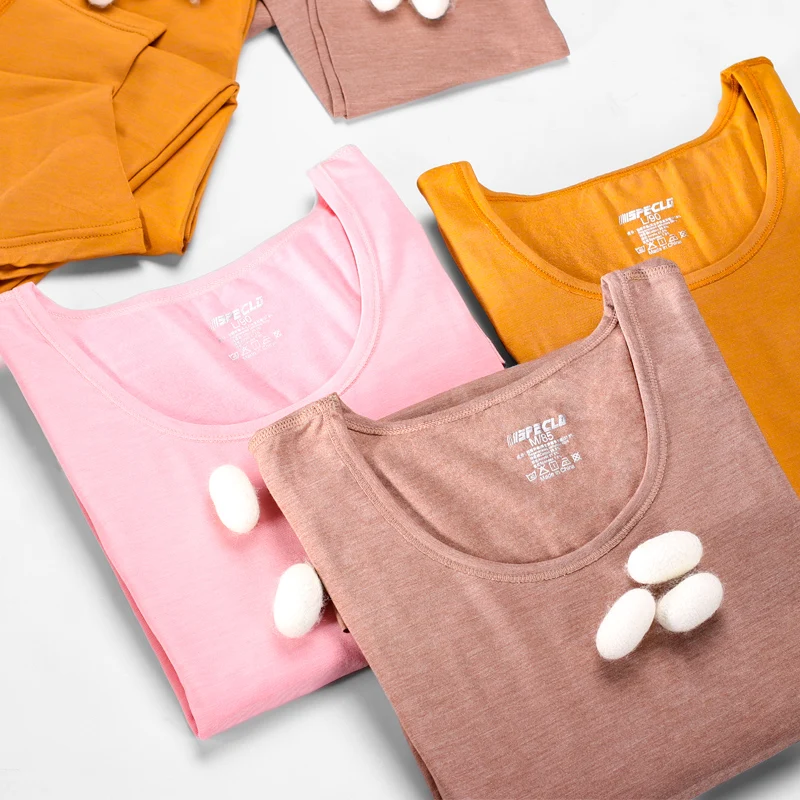
High Quality Modal Cotton Material Seamless Workmanship Fleece Lined Womens Thermal Underwear 