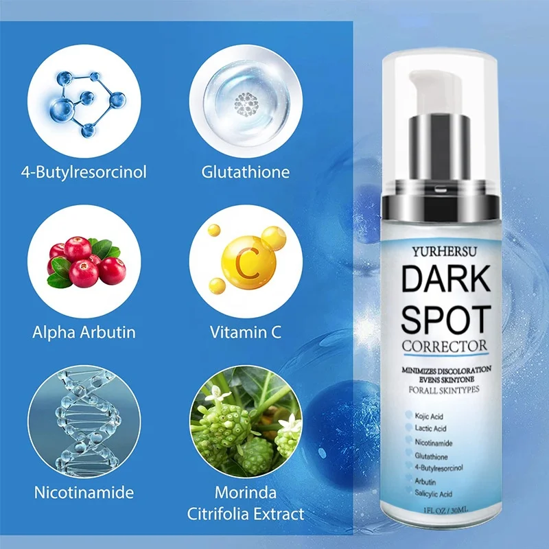 Dark Spots Corrector Remover Private Label Removal Serum Lightening Face Freckle Melasma Remover Serum Dark Spot Corrector