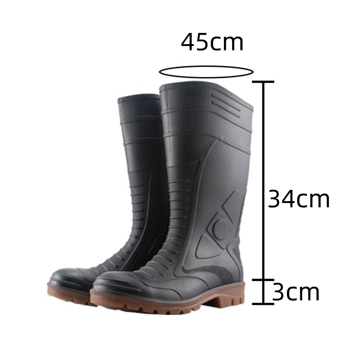 Manufacturer factory custom safety shoes for men steel toe boots Anti smashing slip resistant pvc gumboots