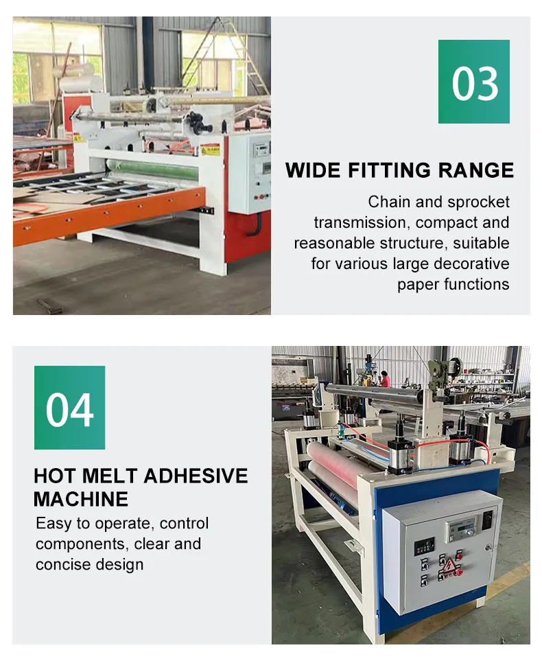 Woodworking Machinery Equipment Automatic Roller Coater And Plywood Hot And Cold Press Coater