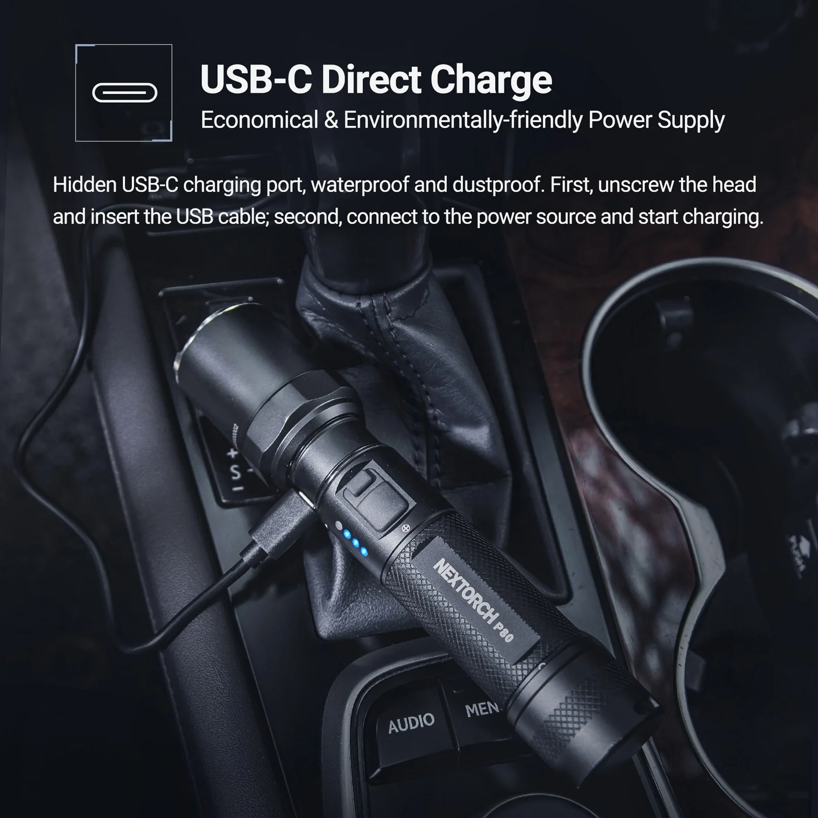 1600 lumen  five years warranty nextorch  linterna stick torch &holster  set Led rechargeable self defense Tactical flashlight