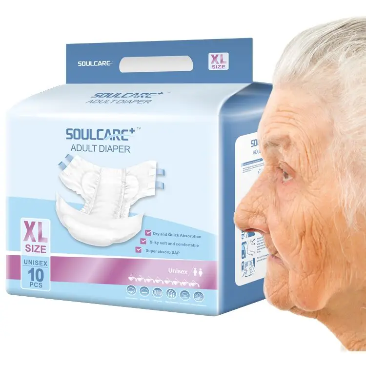 Factory senior adult diaper wholesale OEM leak guard disposable diaper super absorption manufacturer adult diaper for Elderly