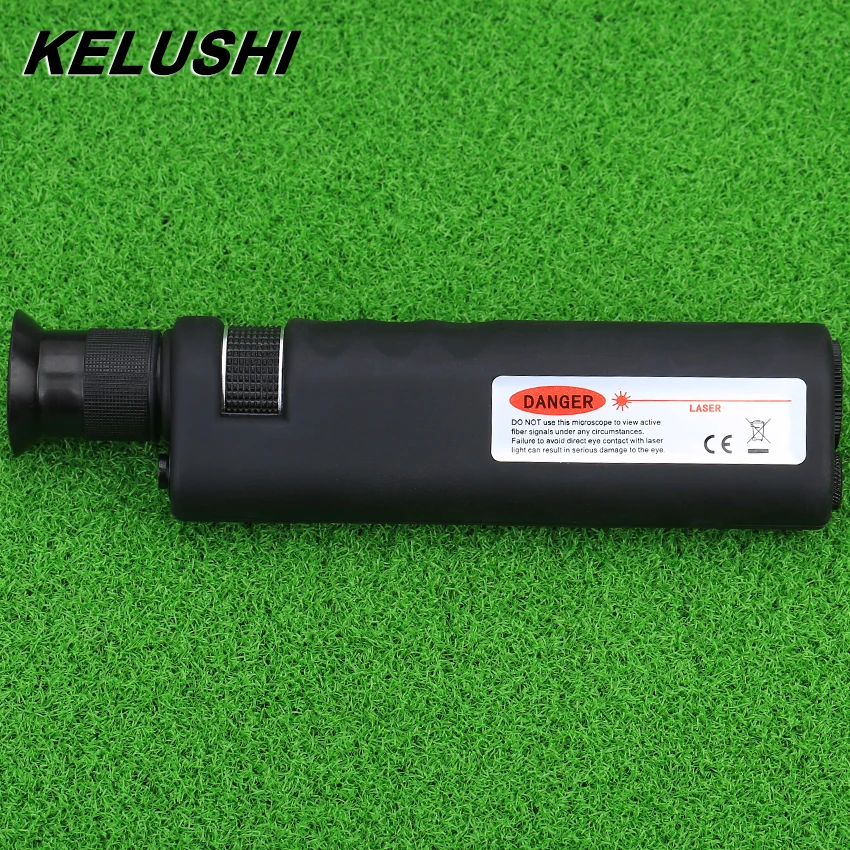 Микроскоп для волоконно-оптического обследования 400x светодиодный ручной Противоскользящий резиновый микроскоп соединения