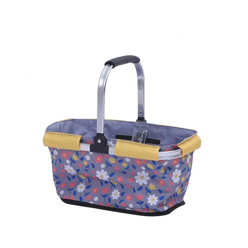 Wholesale Insulation Outdoor Picnic Foldable Supermarket Shopping Carrying Baskets Home Storage Basket