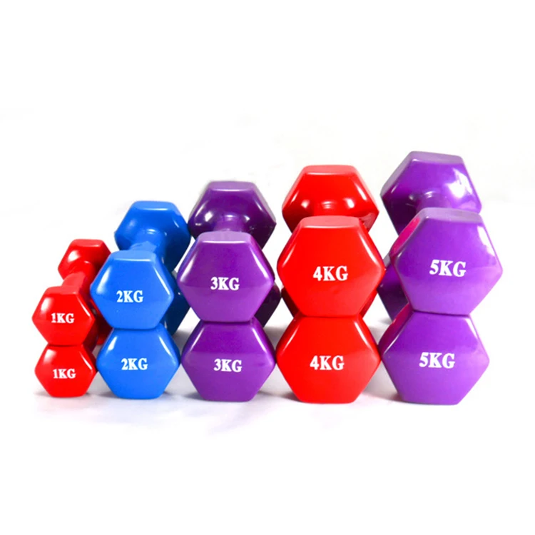 manufacturer vinyl Workout women exercise sport weights bodybuilding equipment fitness 0.5kg hex dumbbell