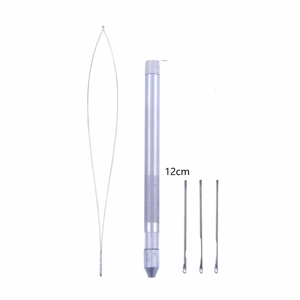 Hair Extensions Tools  Knitting Needles +Ventilating Holder+Wire Pulling Hook Needle Tip for Closure Ventilating Needle